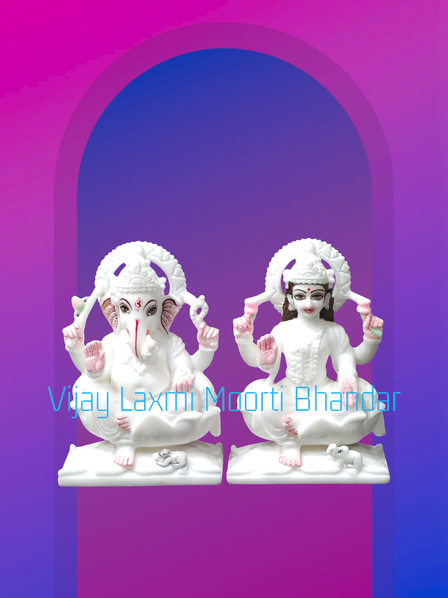 Ganesh Laxmi Statue pair photo 1