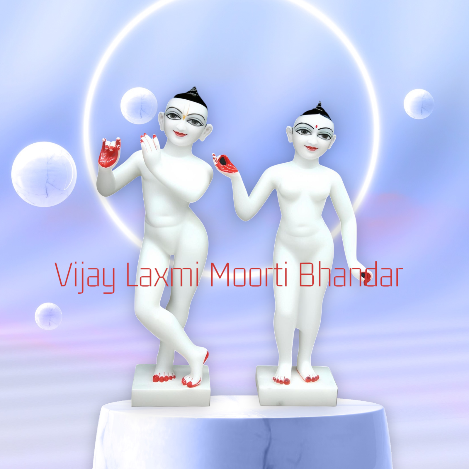Iskon Radha Krishna Statue photo 1